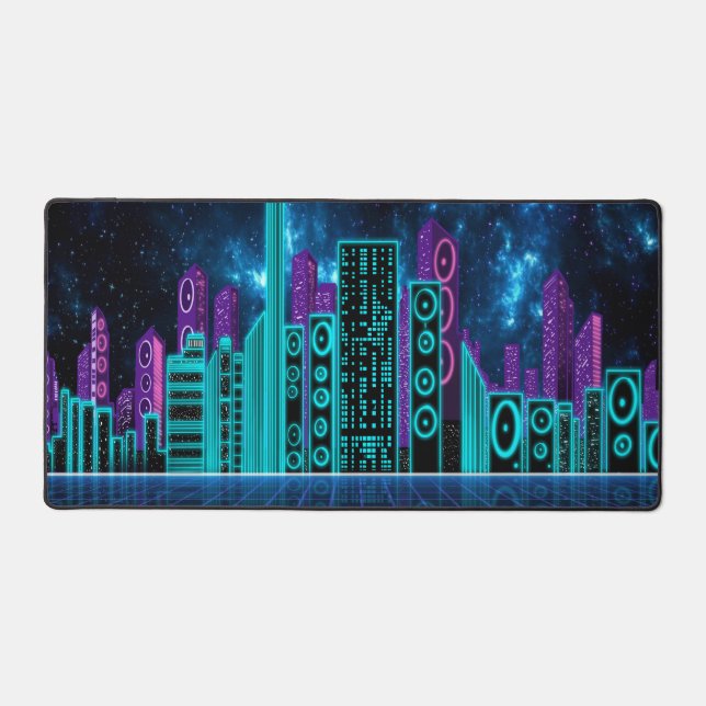 Audio-City-1-Gaming-Mousepad-Desktop-matte Schreibtischunterlage (Vorderseite)