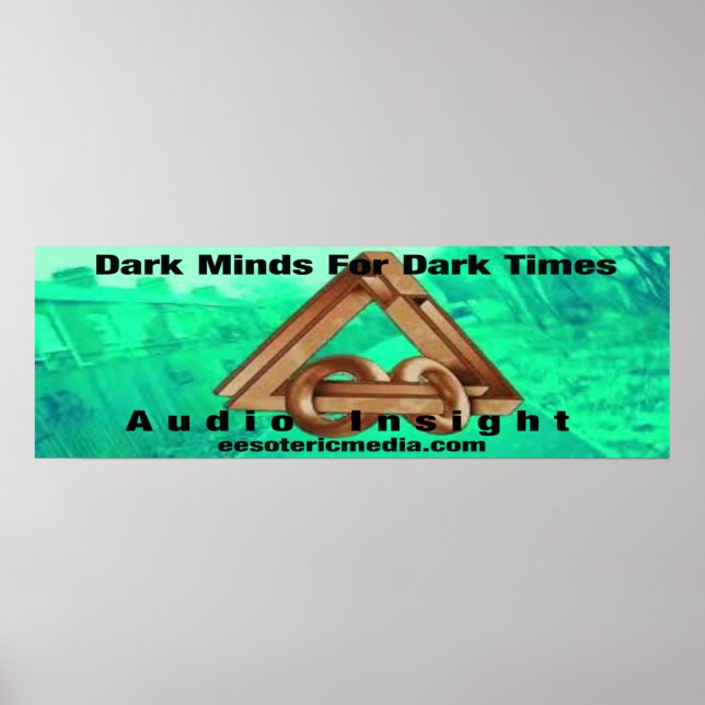 Audio Einblick: Poster Dark Minds For Dark Times (Vorne)