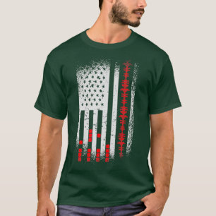 Audio Engineer American Flag USA Design for Fans T-Shirt