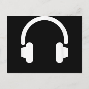 Audio Engineer Audiophile DJ Music Lover Headphone Ankündigungspostkarte
