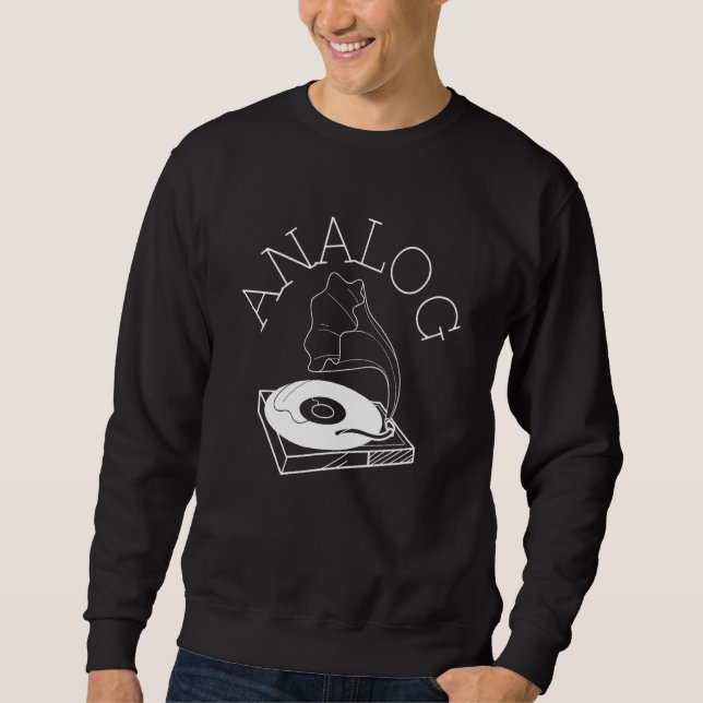 Audio Engineer Beatmaker und Soundguy Analog Gra Sweatshirt (Vorderseite)