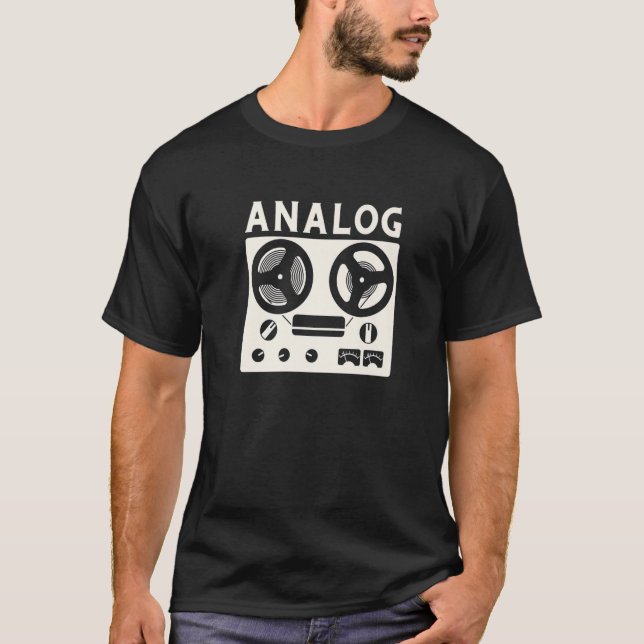 Audio Engineer Beatmaker und Soundguy Analogband T-Shirt (Vorderseite)