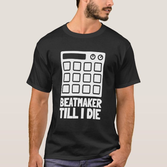 Audio Engineer Beatmaker und Soundguy Drumpad T-Shirt (Vorderseite)
