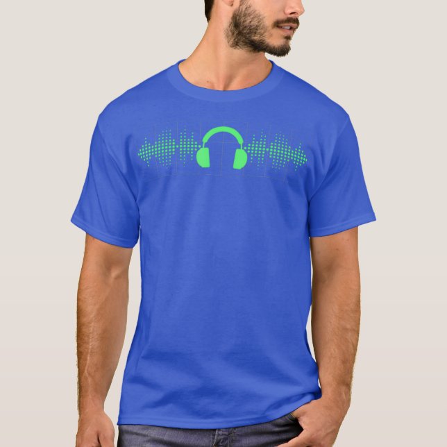 Audio Engineer Headphone für Audiophile und Fans T-Shirt (Vorderseite)