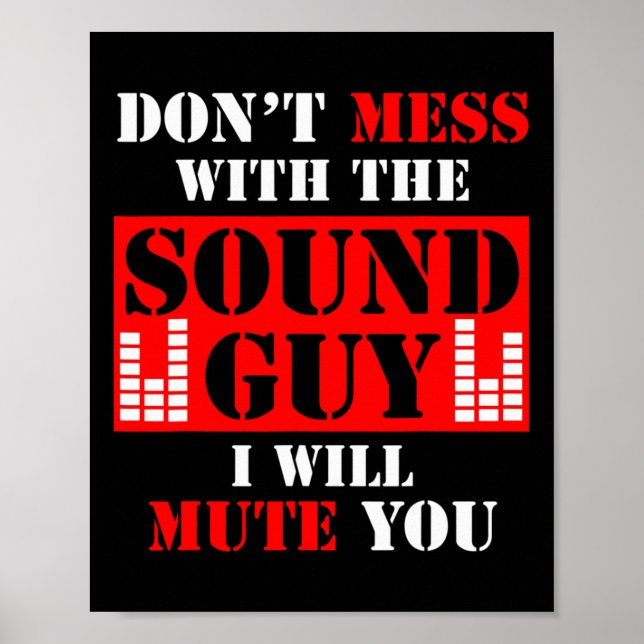 Audio-Engineer Mass nicht mit dem Sound-Typ, den i Poster (Vorne)