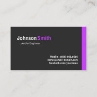 Audio Engineer - Moderner Minimaler Lila