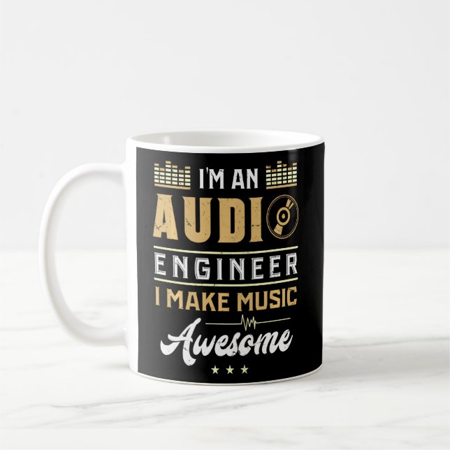 Audio Engineer Phantastisch Music Sound Engineer Kaffeetasse (Links)