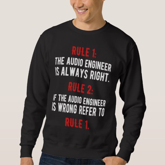 Audio Engineer Sound Engineer Audio Engineering Sweatshirt (Vorderseite)