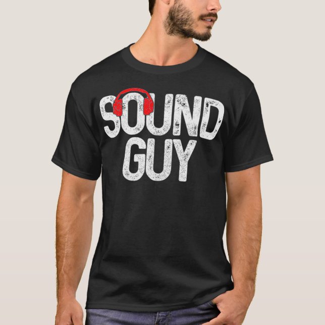 Audio Engineer Sound Typ Kopfhörer Audio Tec T-Shirt (Vorderseite)
