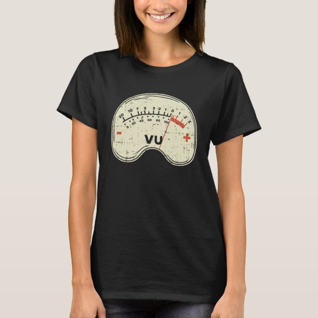 Audio Engineer Vu Meter for Audio Technician Sound T-Shirt (Vorderseite)
