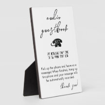 Audio Guestbook Rotary Phone Wedding Sign