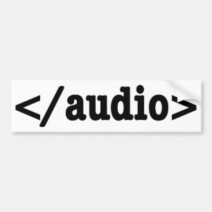 Audio-HTML5-Code beenden Autoaufkleber