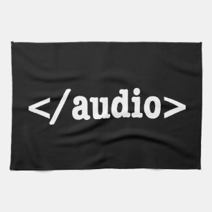 Audio-HTML5-Code beenden Geschirrtuch