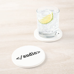 Audio-HTML5-Code beenden Getränkeuntersetzer