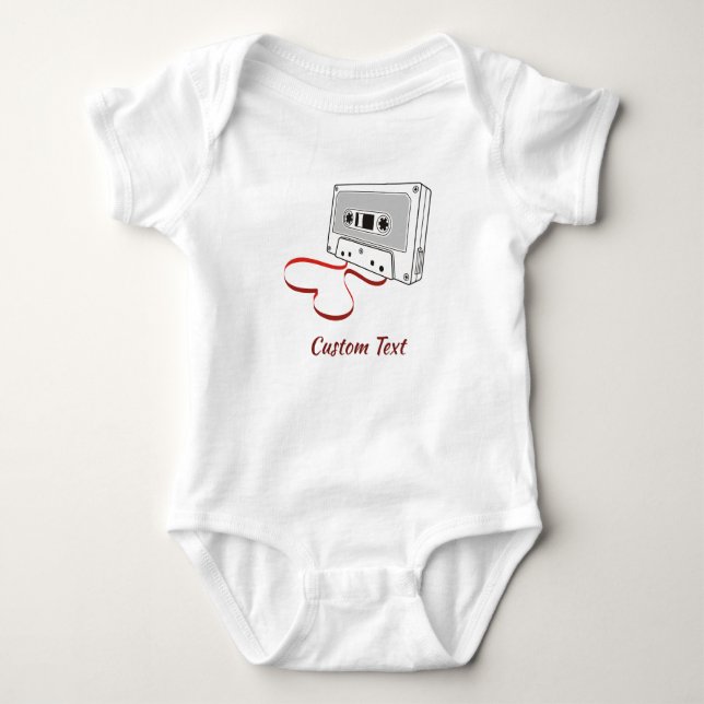 Audio-Kassettengehäuse Baby Strampler (Vorderseite)