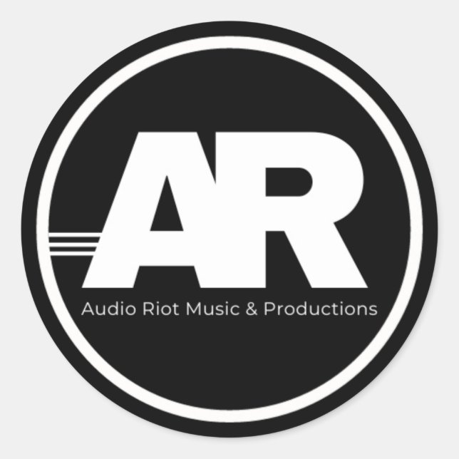 Audio Riot Aufkleber (Vorderseite)