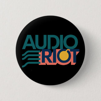 Audio Riot Band Logo Circle Pin Button