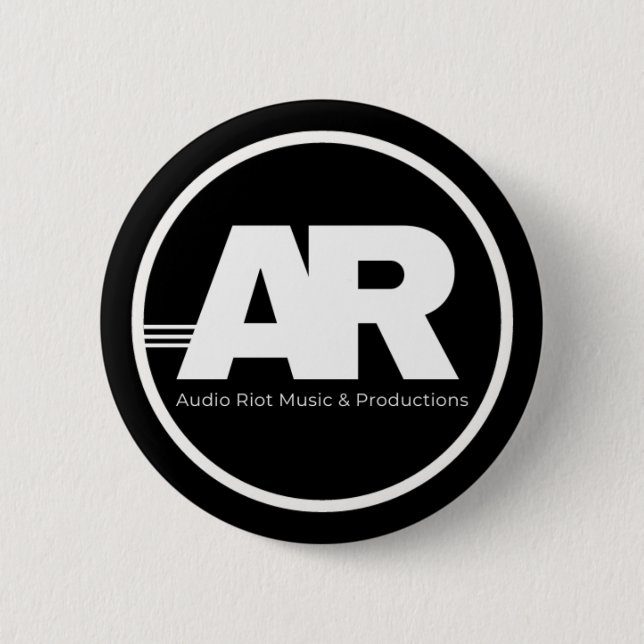 Audio Riot Logo Circle Pin Button (Vorderseite)