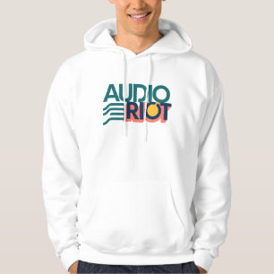 Audio Riot White Band Logo Kapuzenpullover Hoodie