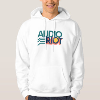 Audio Riot White Band Logo Kapuzenpullover Hoodie