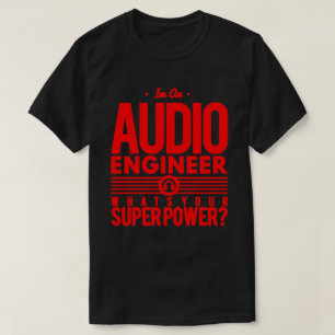 Audio-/Toningenieur, Schwarz/Rot, Pro Tools T-Shirt