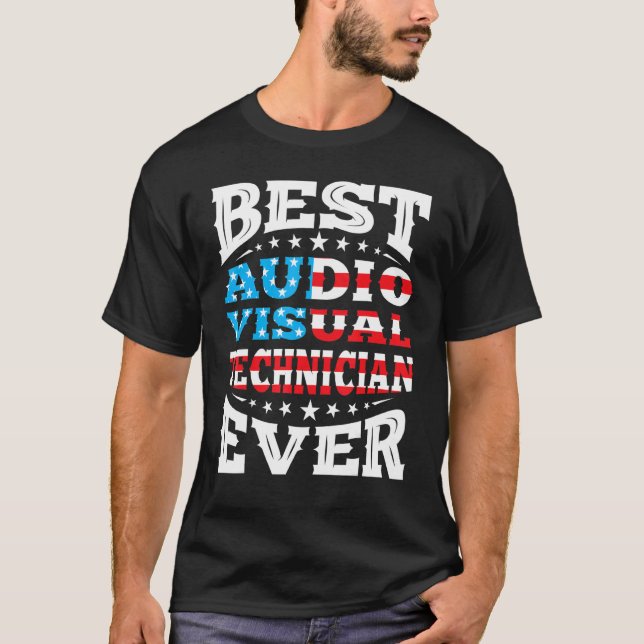 Audio-Visuell-Techniker 4. Amerikanische Unabhängi T-Shirt (Vorderseite)