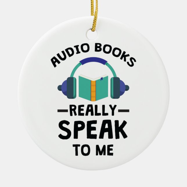 Audiobooks sprechen wirklich mit mir Audiobook Lov Keramik Ornament (Vorne)