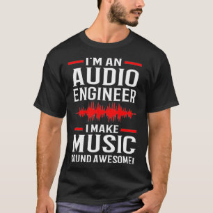 Audioingenieur des Musikproduktors T-Shirt