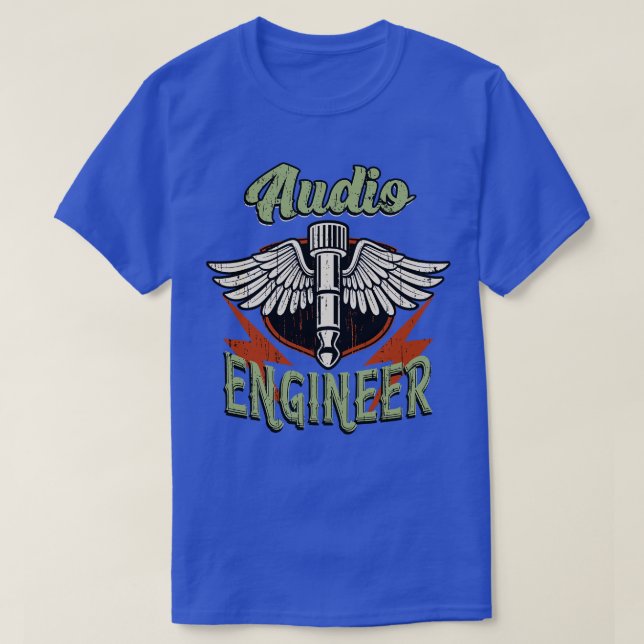 Audioingenieur und Tontechniker T-Shirt (Design vorne)