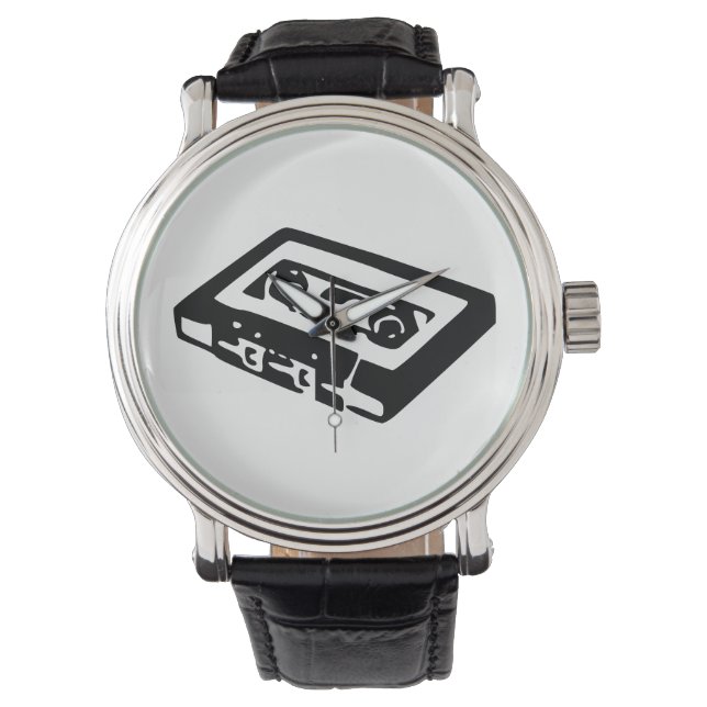 Audiokassette Armbanduhr (Vorderseite)