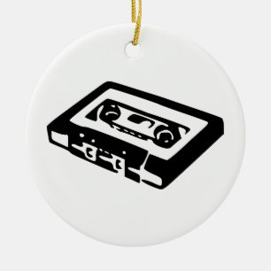 Audiokassette Keramik Ornament