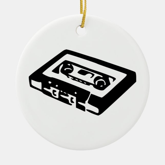 Audiokassette Keramik Ornament (Vorne)