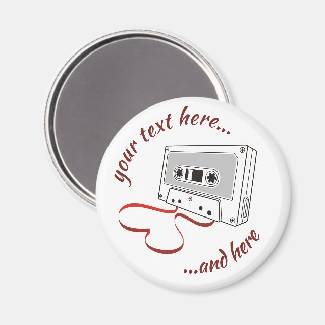 Audiokassette Magnet (Vorderseite/Rückseite)