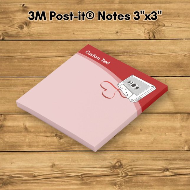 Audiokassette Post-it Klebezettel (Von Creator hochgeladen)