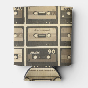 Audiokassette, Retro-Poster Hip-Hop. Dosenkühler