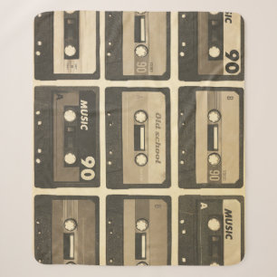 Audiokassette, Retro-Poster Hip-Hop. Sherpadecke