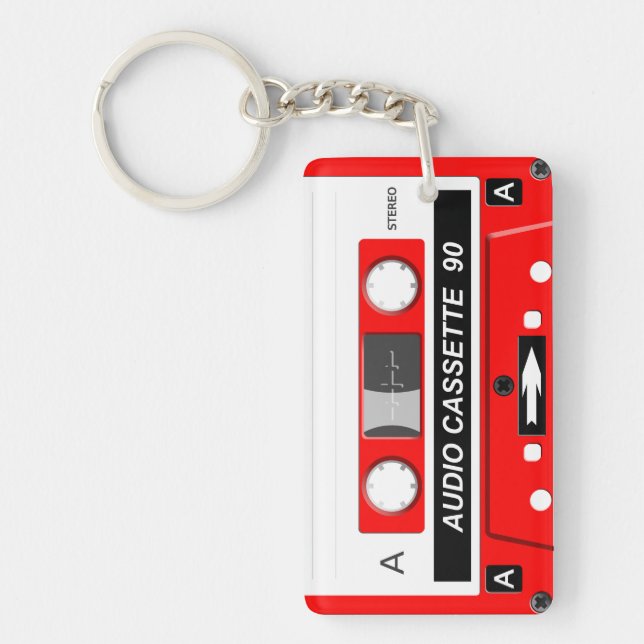 Audiokassette Schlüsselanhänger (Vorderseite)