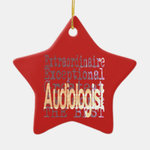 Audiologe Extraordinaire Keramik Ornament