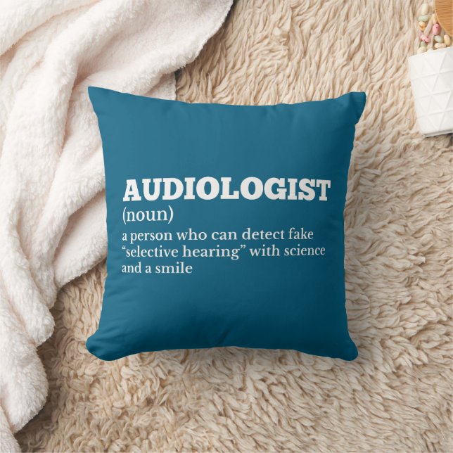 Audiologe Spaß Definition Kissen (Decke)