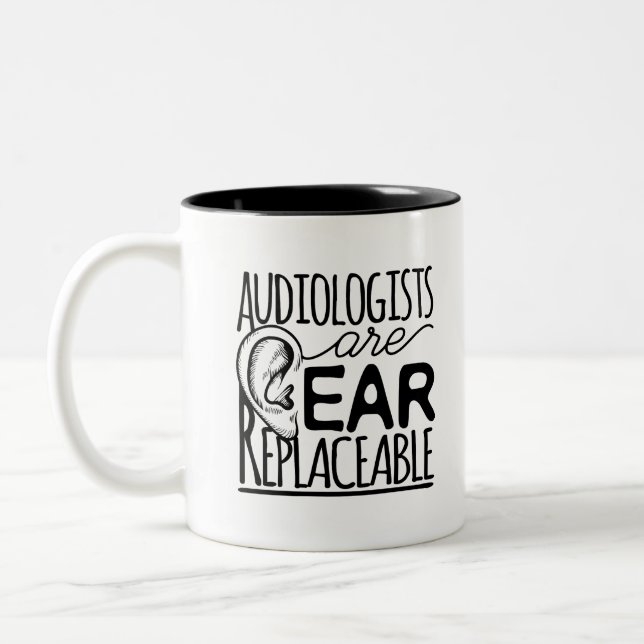 Audiologen sind austauschbar zweifarbige tasse (Links)