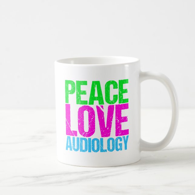 Audiologie der Liebe Frieden Tasse (Rechts)