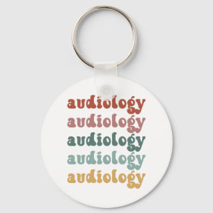 Audiologie Doktor des Audiologen Retro Schlüsselanhänger