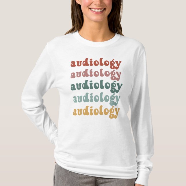 Audiologie | Doktor des Audiologen Retro T-Shirt (Vorderseite)