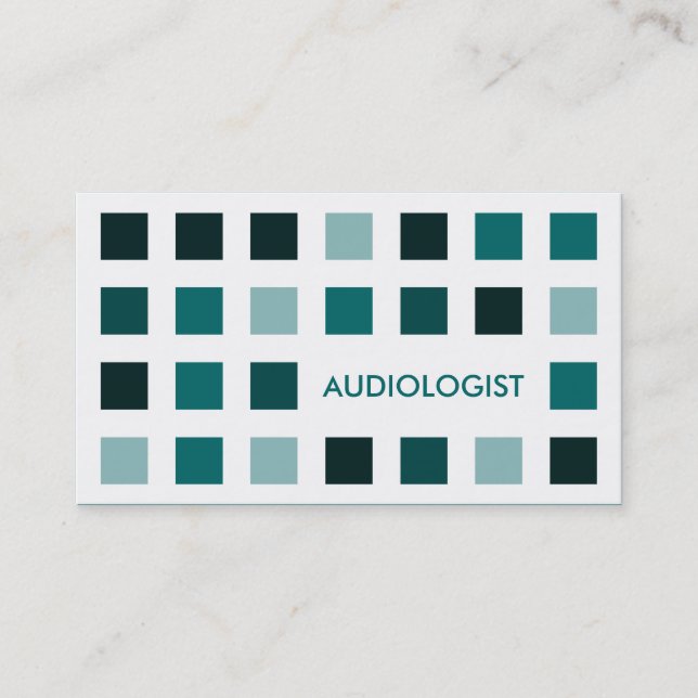 AUDIOLOGIST (Mod-Quadrate) Visitenkarte (Vorderseite)