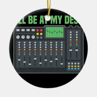 Audiomixingenieur-Mischpult Keramik Ornament
