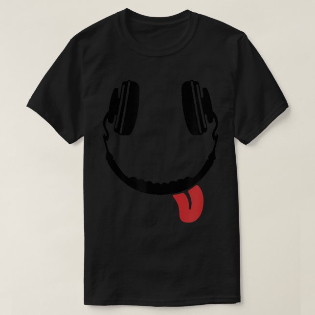Audiophile Headphone Record Collector Vinyl Music T-Shirt (Design vorne)