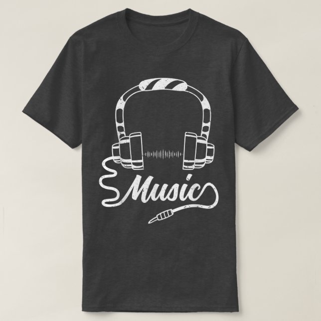 Audiophile Music Lover Sound Typ DJ T-Shirt (Design vorne)