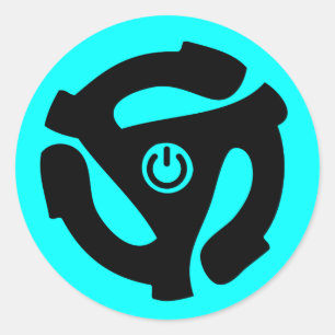 Audiophile Power-Adapter mit 45 U/min Runder Aufkleber