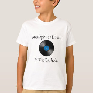 Audiophiles tun es... Im Erdloch. T-Shirt