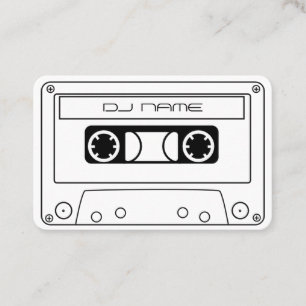 Audiotape Cassette DJ Visitenkarte